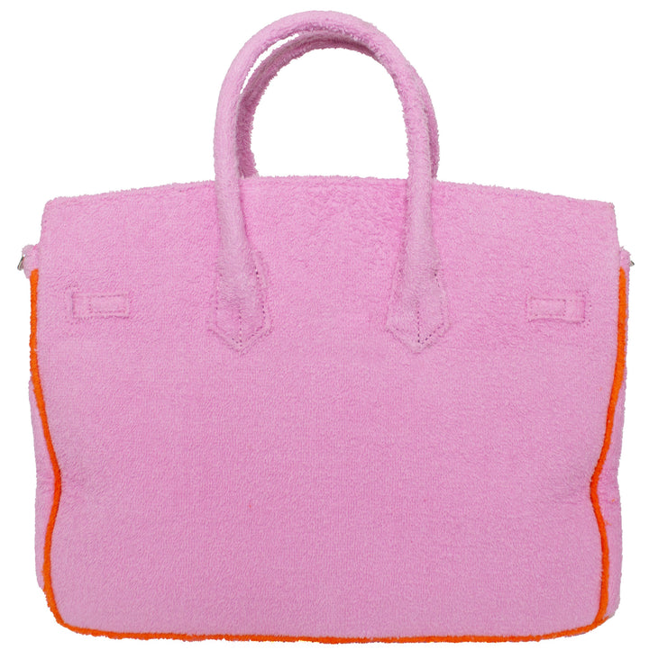 Seaside Terrycloth Tote -  Bubblegum Large