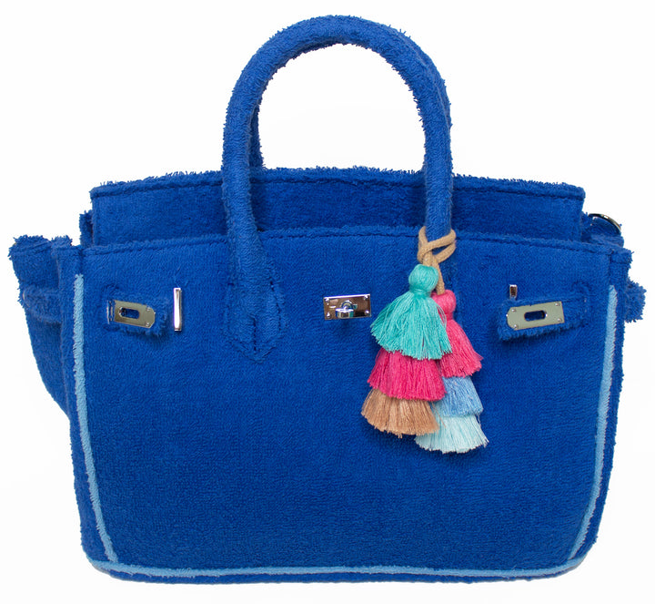Seaside Terrycloth Tote - Cobalt Small
