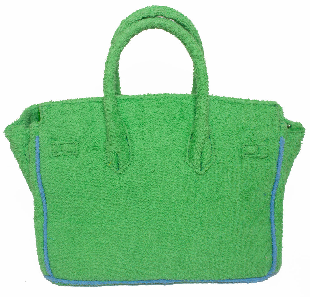 Seaside Terrycloth Tote - Lime Small