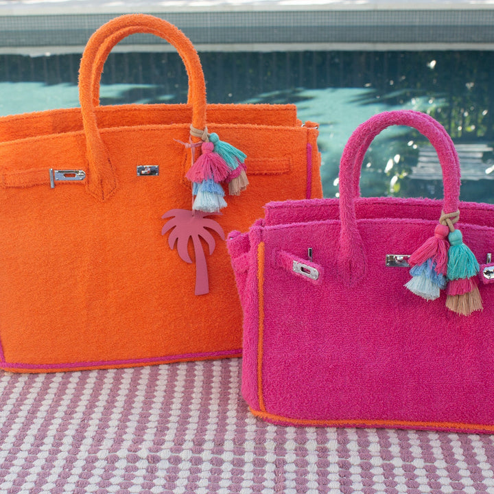 Seaside Terrycloth Tote - Orange Peel Large