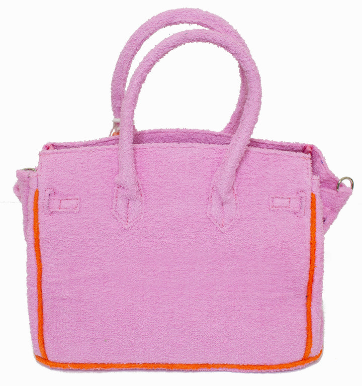 Seaside Terrycloth Tote - Bubblegum  Small