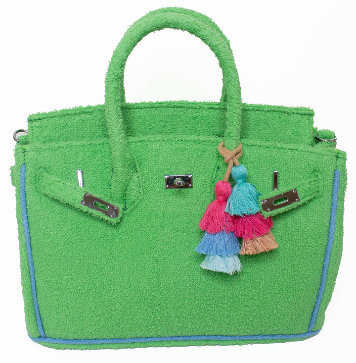Seaside Terrycloth Tote - Lime Small