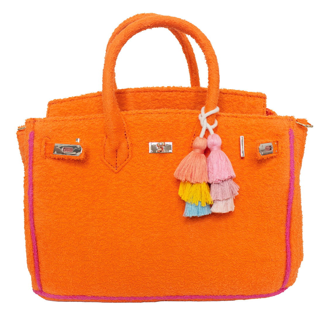 Seaside Terrycloth Tote - Orange Peel Small
