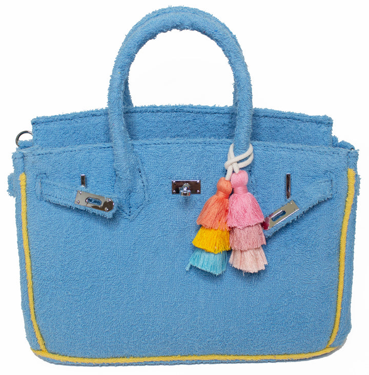 Seaside Terrycloth Tote - Sky Blue Small