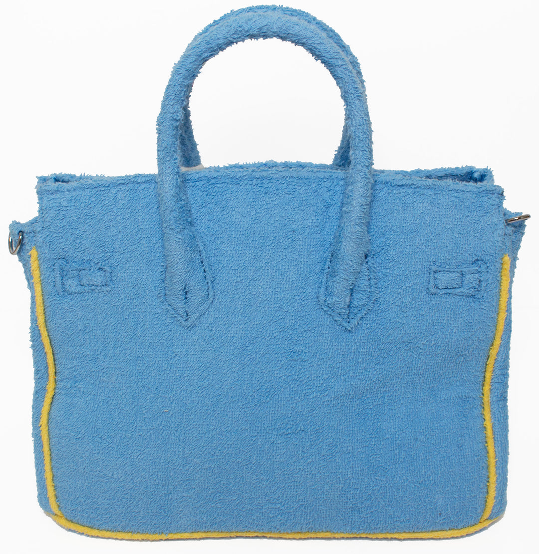 Seaside Terrycloth Tote - Sky Blue Small