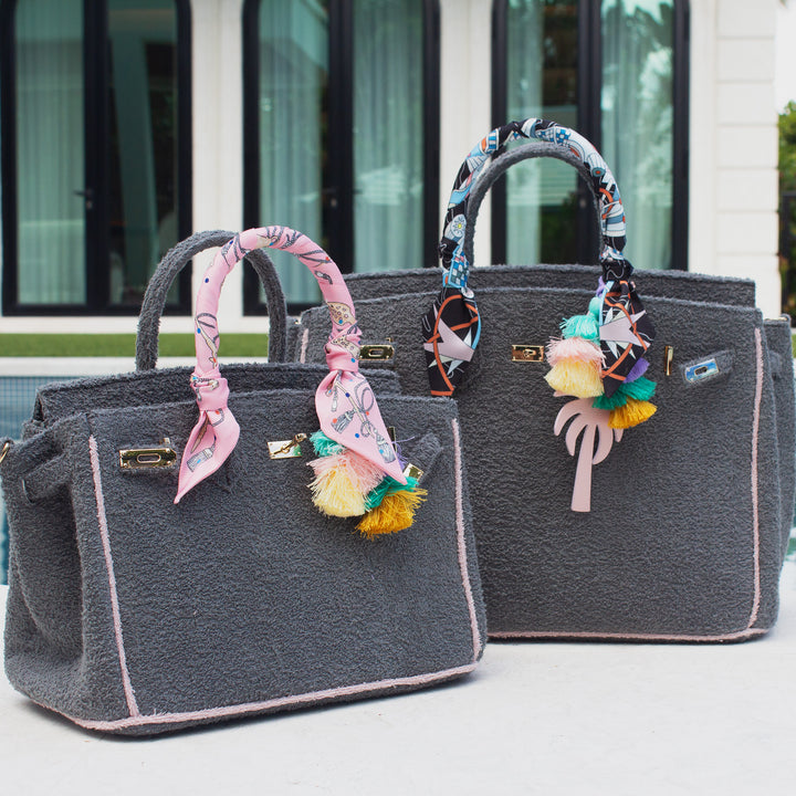 Seaside Terrycloth Tote - Slate Grey Small