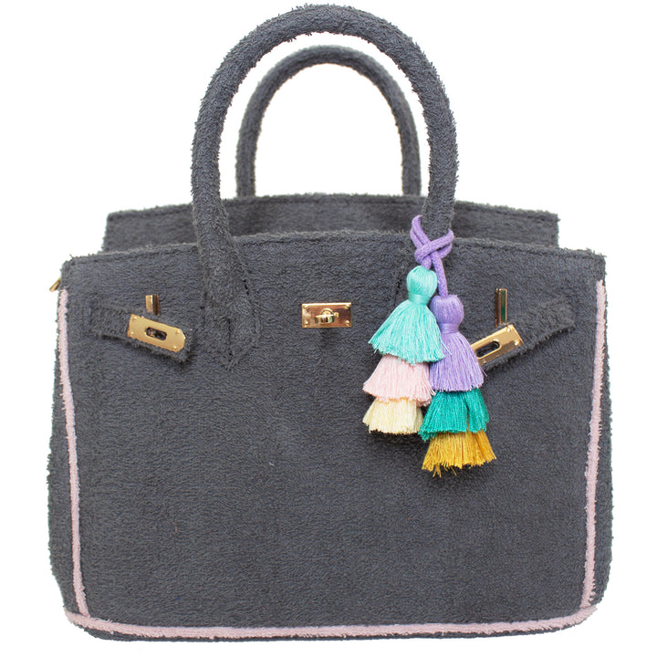 Seaside Terrycloth Tote - Slate Grey Small