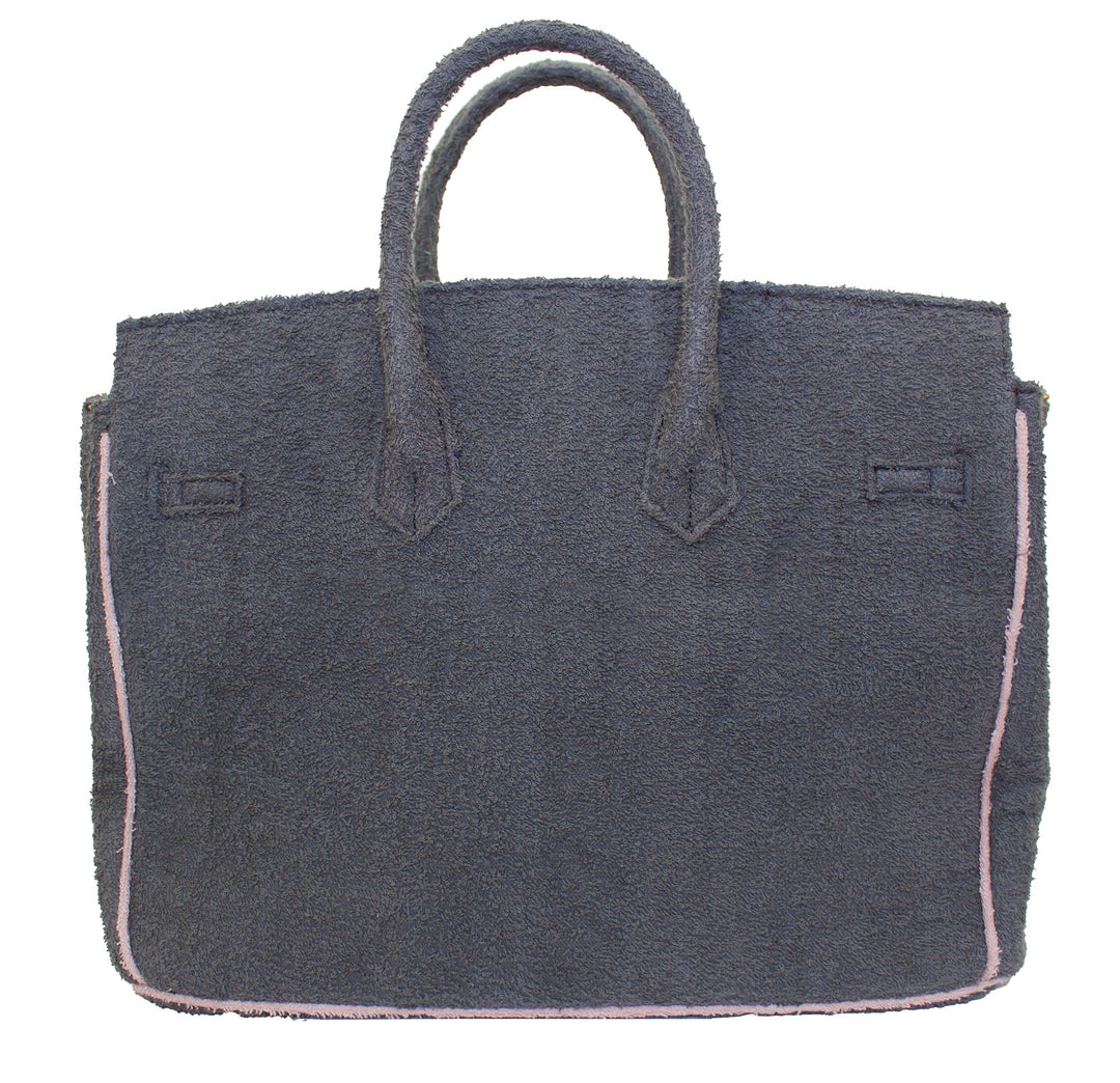 Seaside Terrycloth Tote -   Slate Grey Large