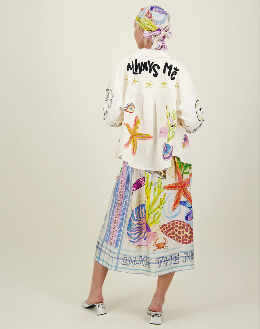 Vanessa Printed Midi Skirt