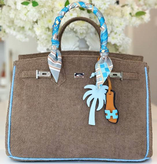 Seaside Terrycloth Tote - Tobacco Large