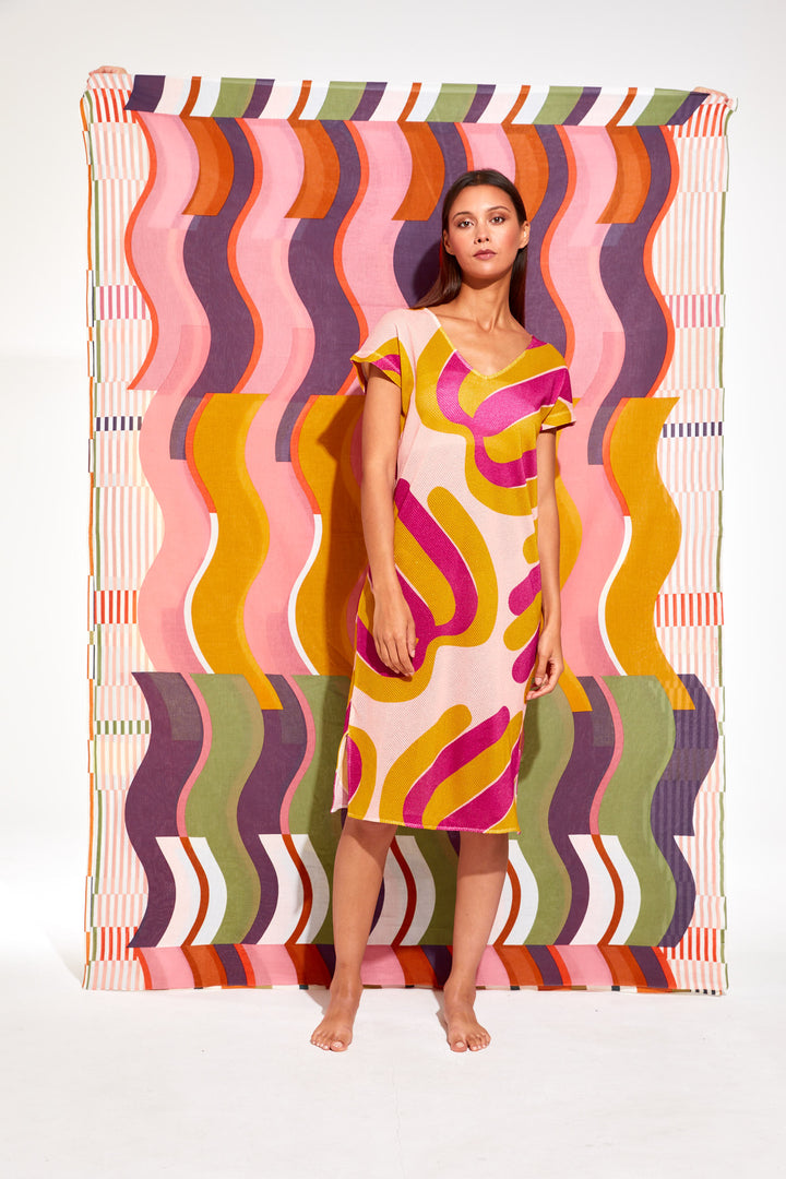 Franca Module Dress- Pink