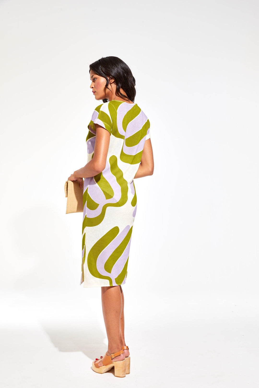 Franca Module Dress - Lime / Lavender