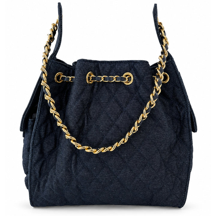 Bayshore Bucket Bag Medium - Dark Wash Denim
