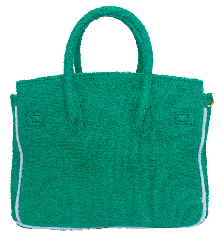 Seaside Terrycloth Tote - Emerald Green Small