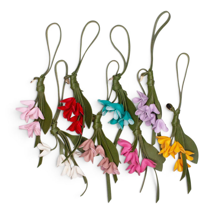 Falling Orchid Flower Charm