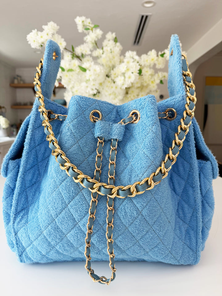 Bayshore Bucket Bag -  Sky Blue
