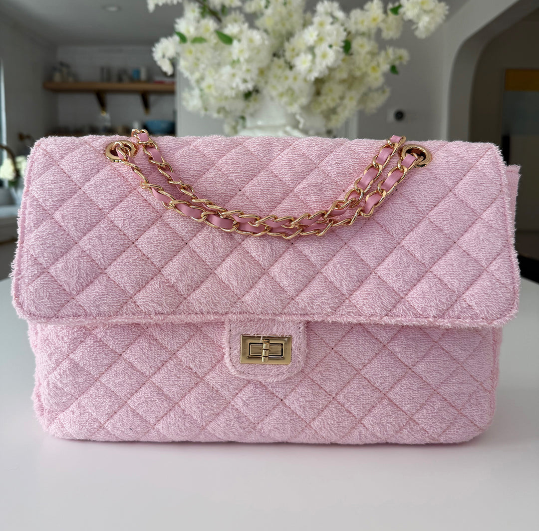 Medium Shoreline Flap - Blush Pink