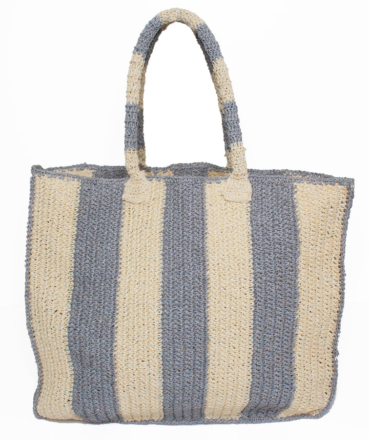 Seaside Raffia Tote Grey