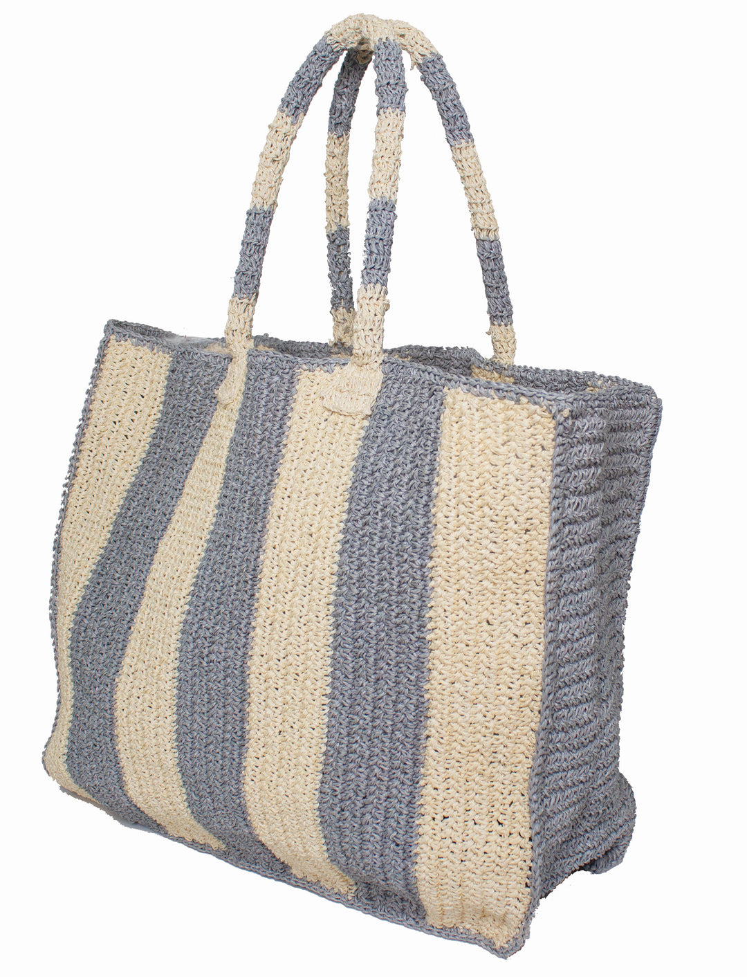 Seaside Raffia Tote Grey