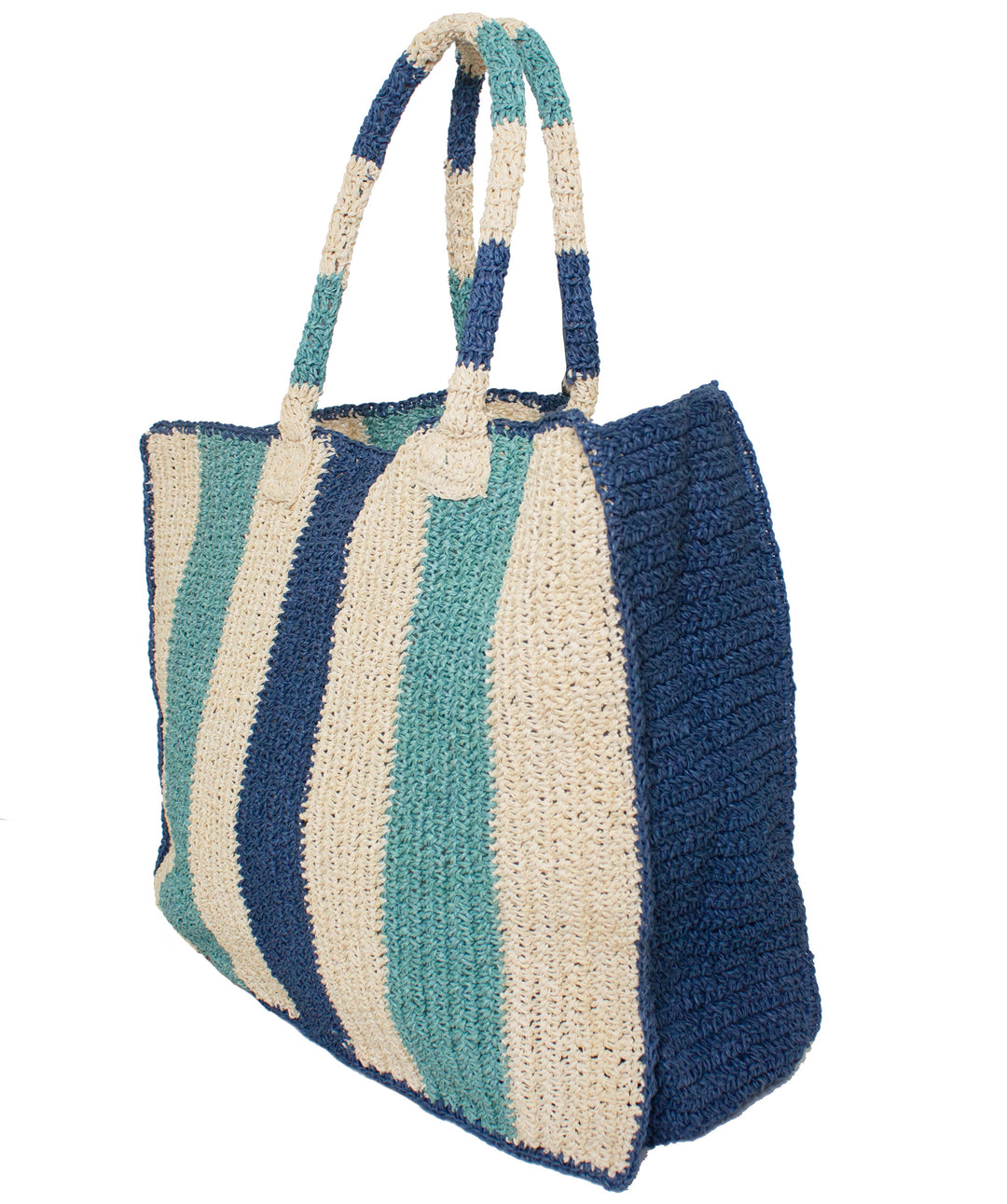 Seaside Raffia Tote Blue