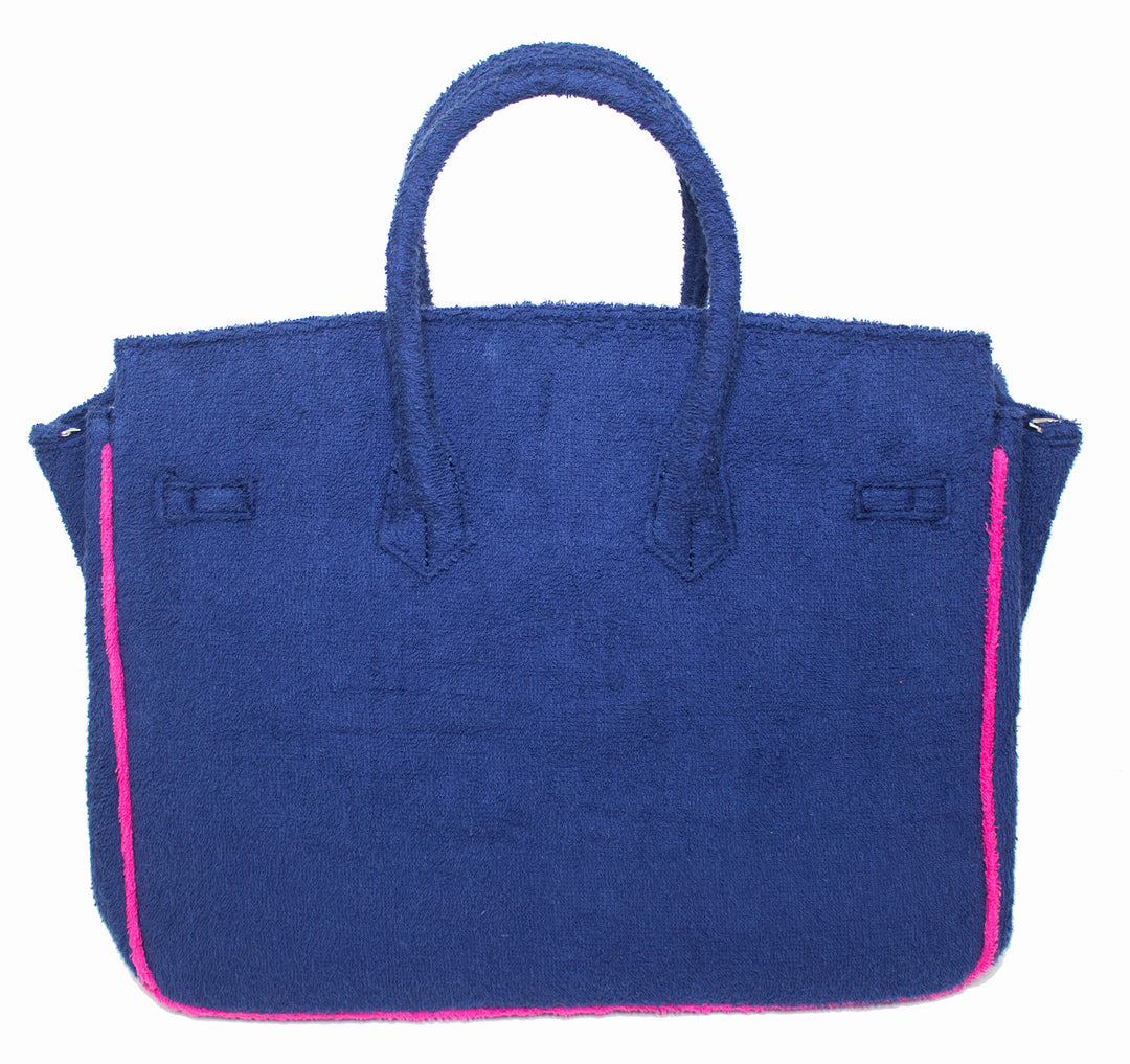 Seaside Terry Tote - Navy Large