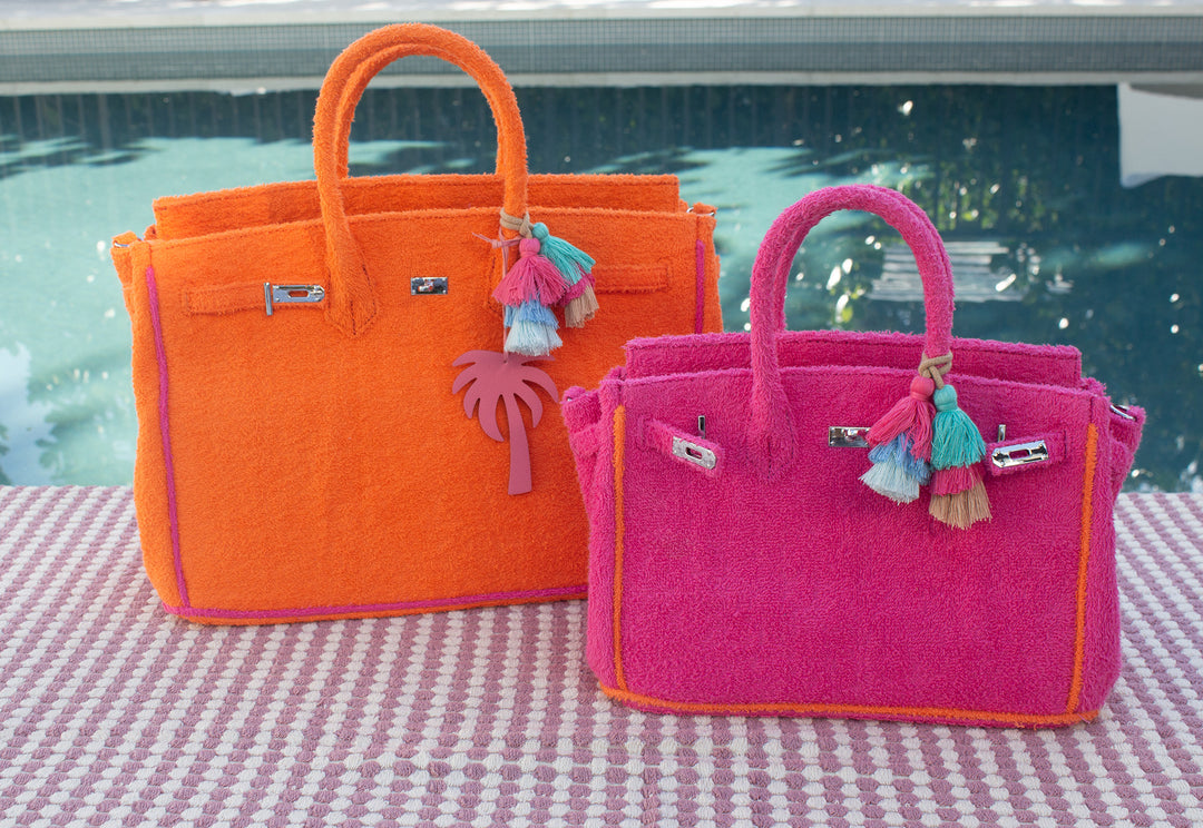 Seaside Terry Tote - Fuchsia Small