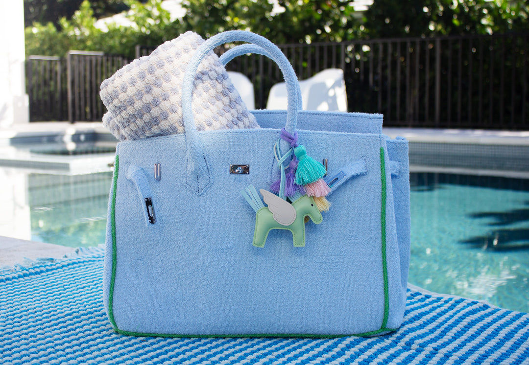 Seaside Terry Tote - Powder Blue Large