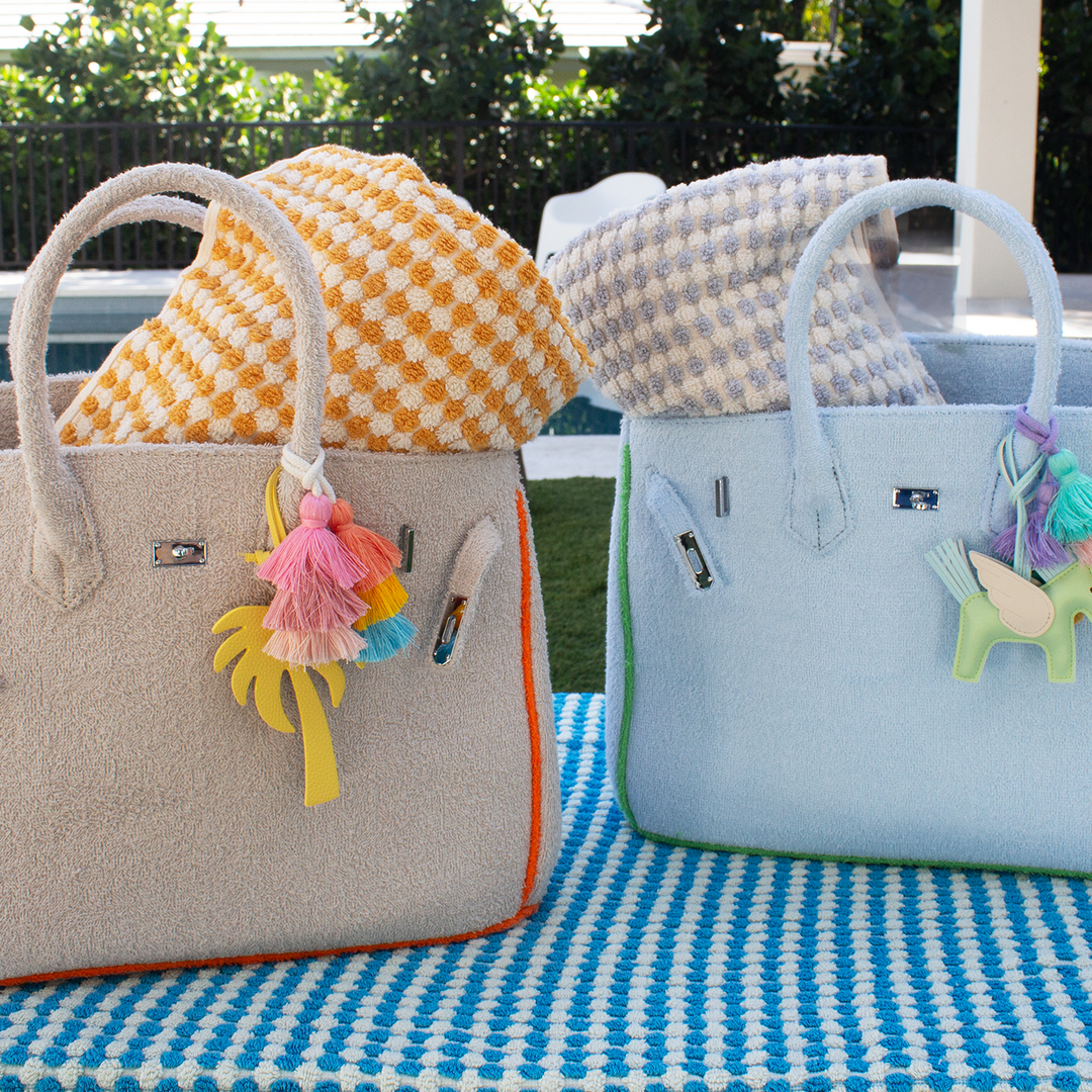 Seaside Terry Tote - Powder Blue Large