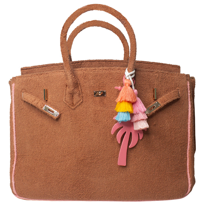 Seaside Terrycloth Tote - Camel Large