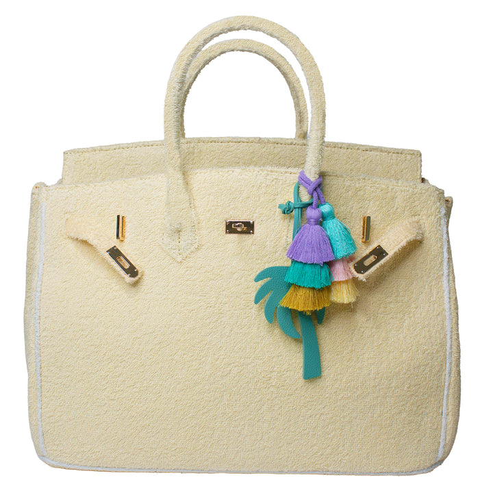 Seaside Terrycloth Tote - Butter Yellow Large