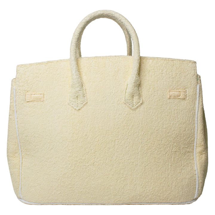Seaside Terrycloth Tote - Butter Yellow Large