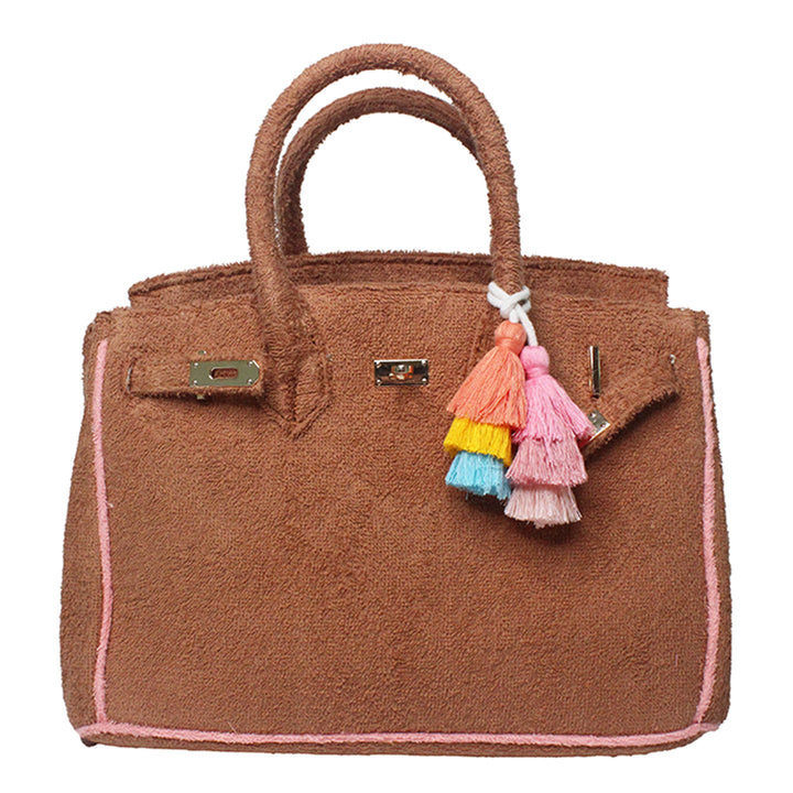 Seaside Terrycloth Tote - Camel Small