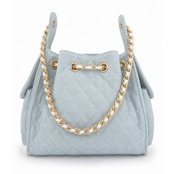 Bayshore Bucket Bag Medium - Light Wash Denim