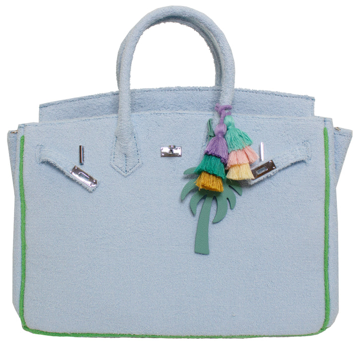 Seaside Terrycloth Tote - Powder Blue Large