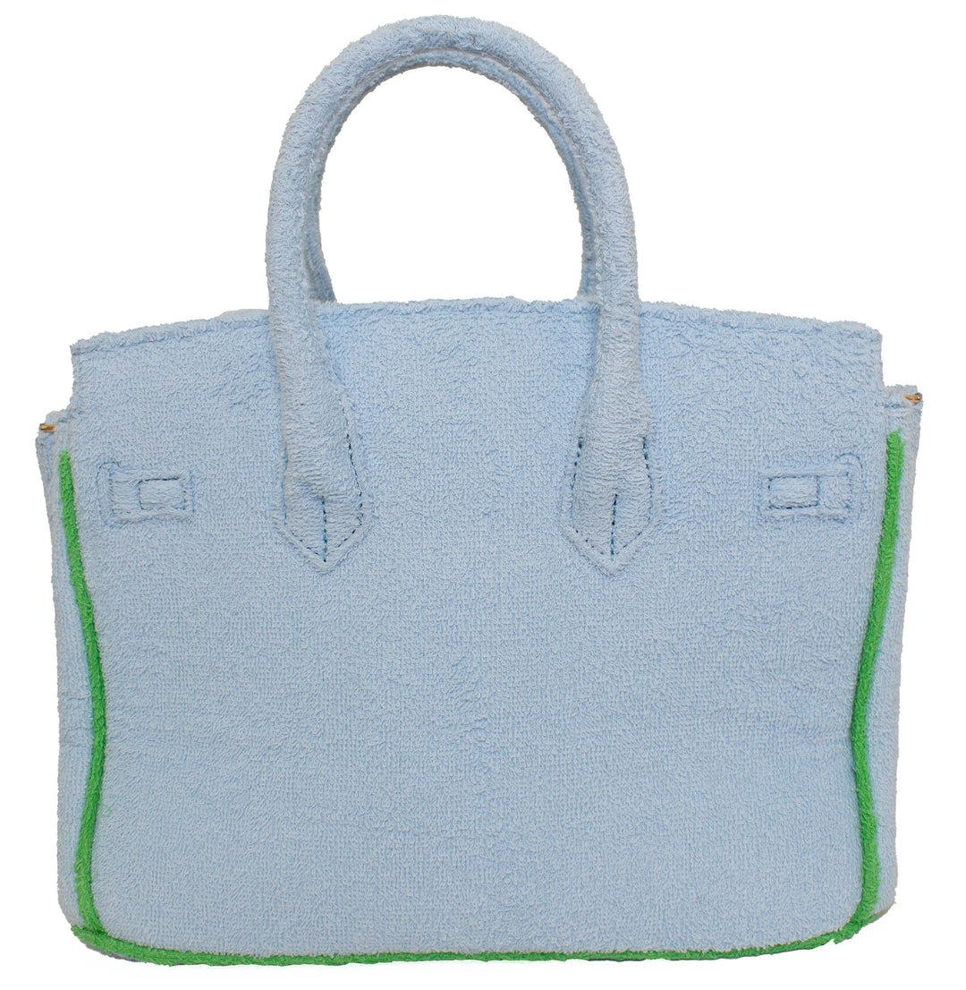 Seaside Terrycloth Tote - Powder Blue Small