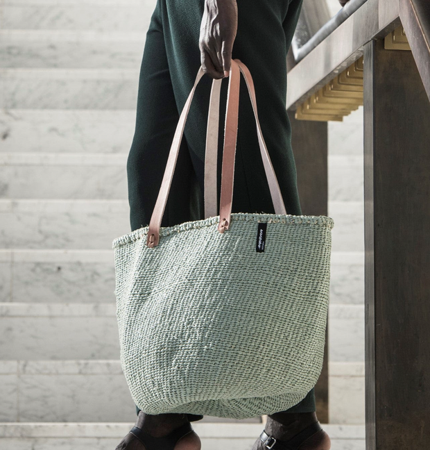 Mifuko - Medium Shopper basket Light Green