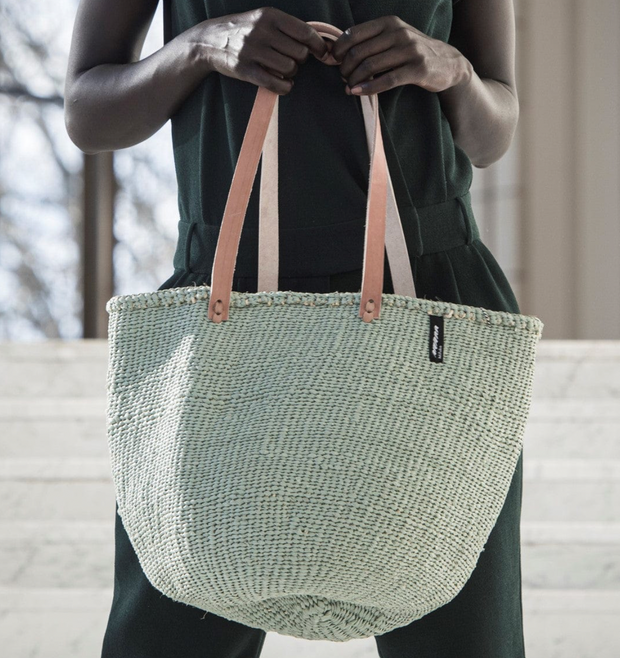 Mifuko - Medium Shopper basket Light Green
