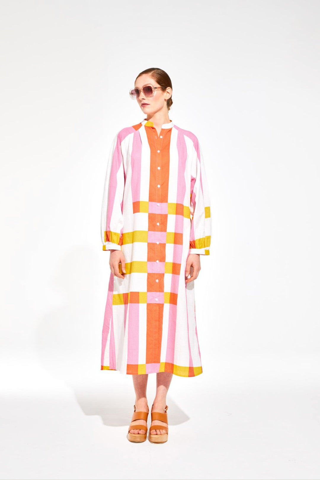 Allie Pink Colorblock Dress