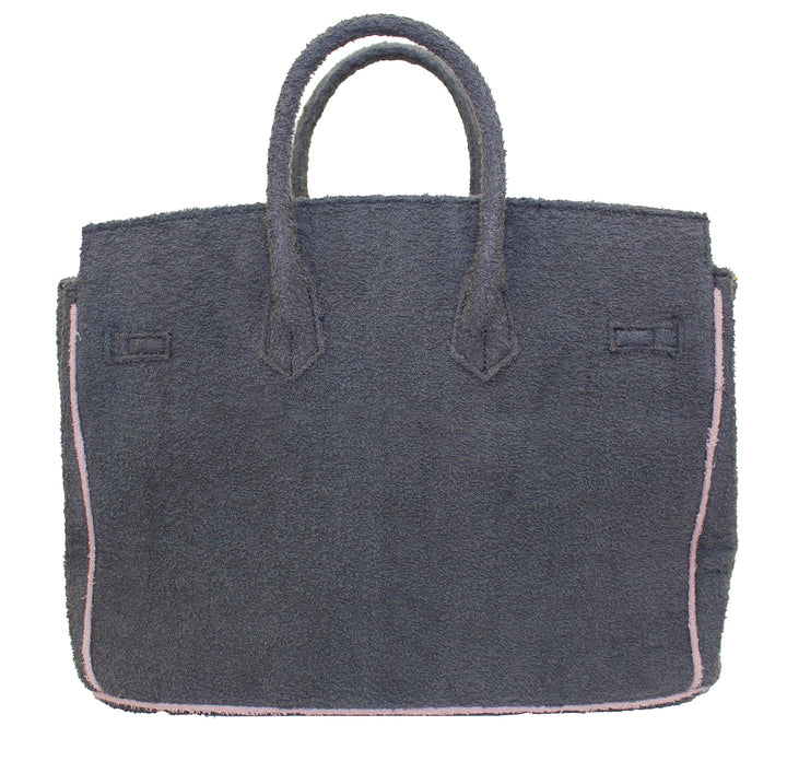 Seaside Terrycloth Tote -   Slate Grey Large