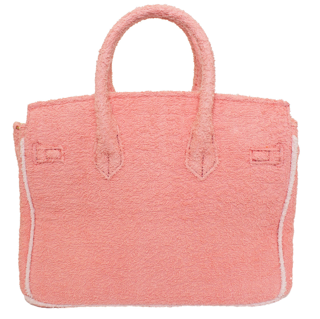 Seaside Terrycloth Tote -Coral Small