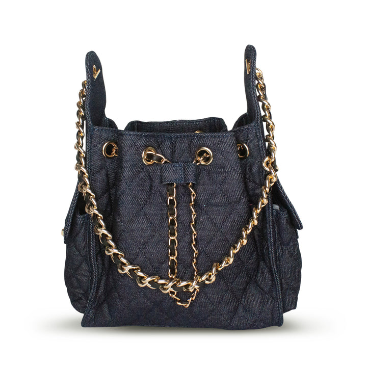 Bayshore Bucket Small - Dark Wash Denim