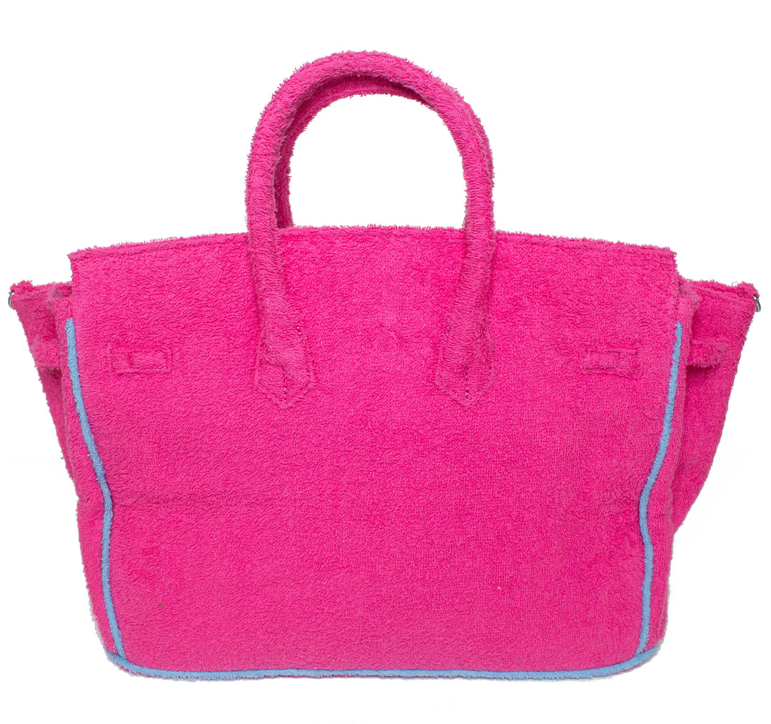 Seaside Terry Tote - Fuchsia Large