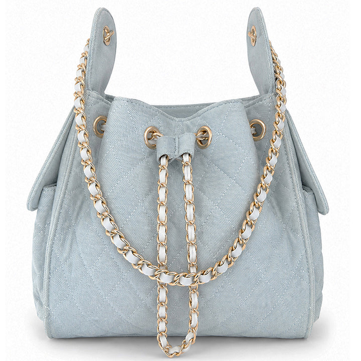 Bayshore Bucket Bag Medium - Light Wash Denim