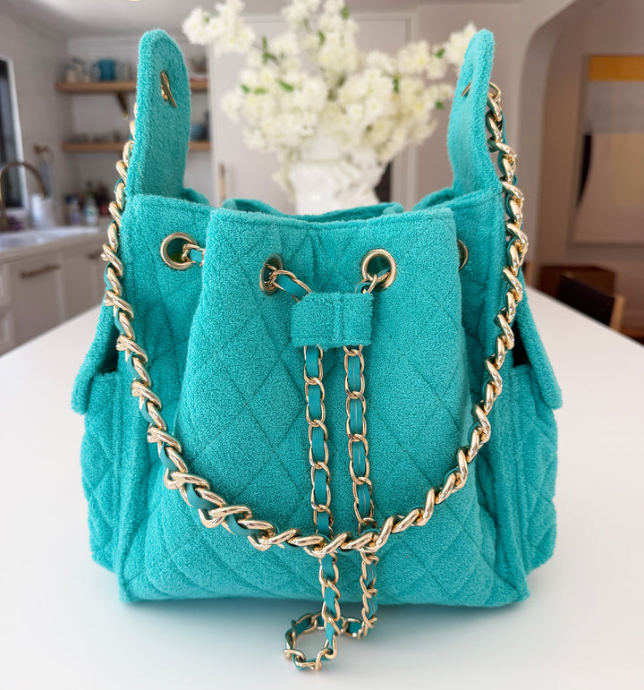 Bayshore Bucket Small - Turquoise