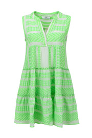 Ella Dress - Neon Green Sleeveless