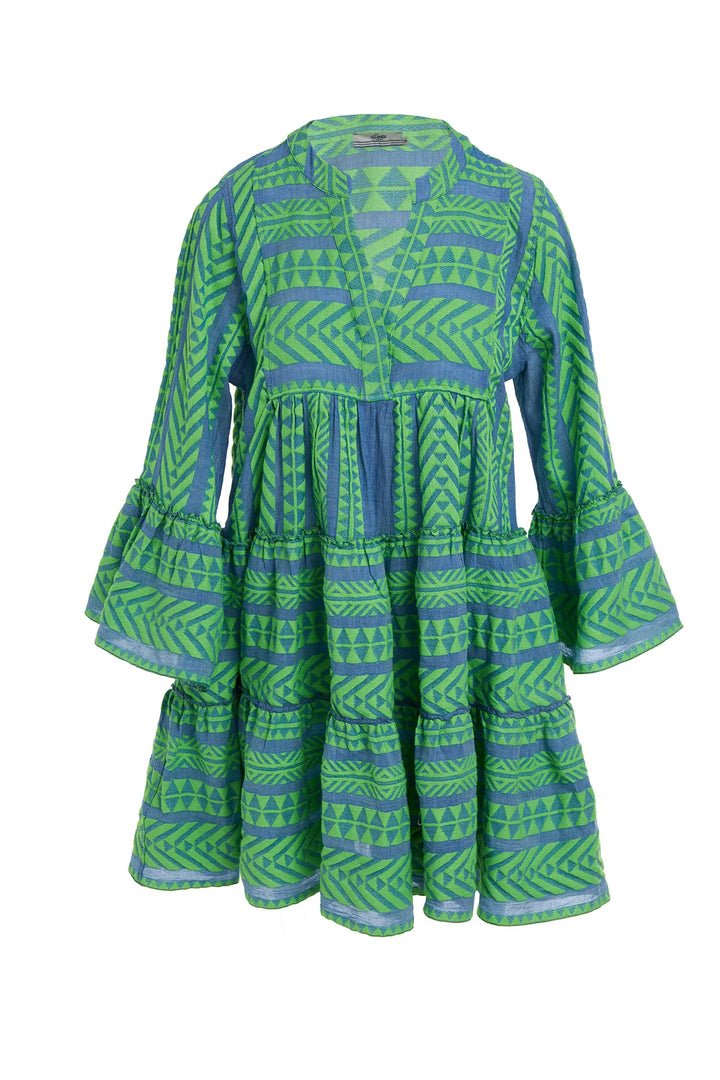 Ella Dress - Blue / Green