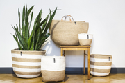 Mifuko - Extra Extra Large White Basket with Handles