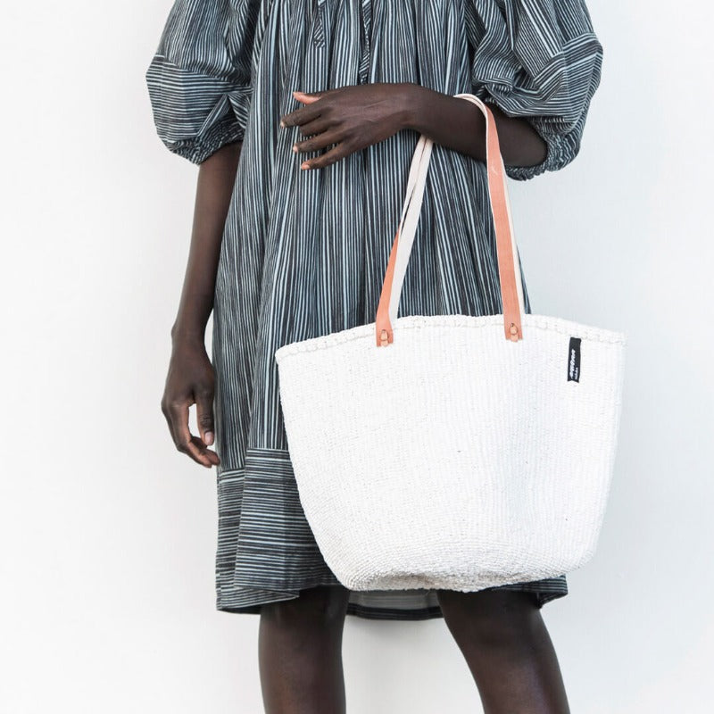 Mifuko - Medium Shopper basket White